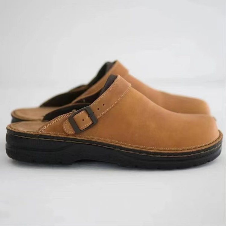 Men's Slip-On Indoor Shoes with Textured Sole